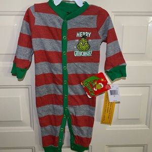 New Grinch Christmas baby pajamas